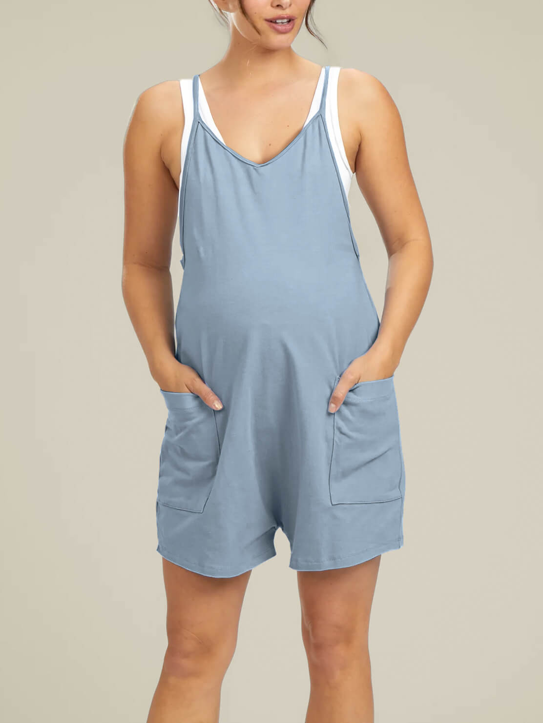 Macacão curto oversized MOMA - Maternidade e pós-parto