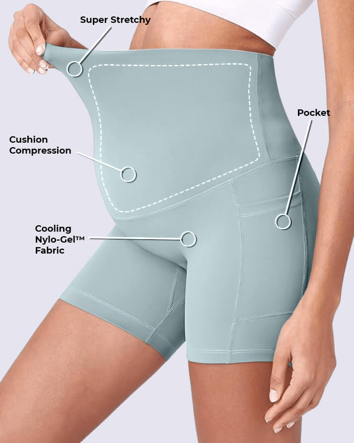 Shorts de ciclista para maternidade MOMA Cloud