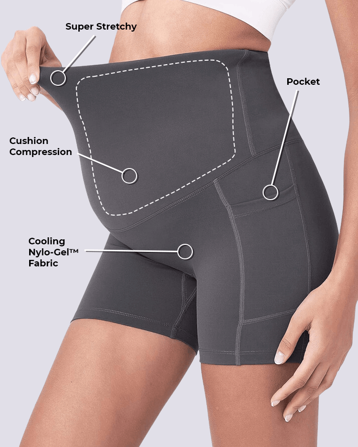Shorts de ciclista para maternidade MOMA Cloud