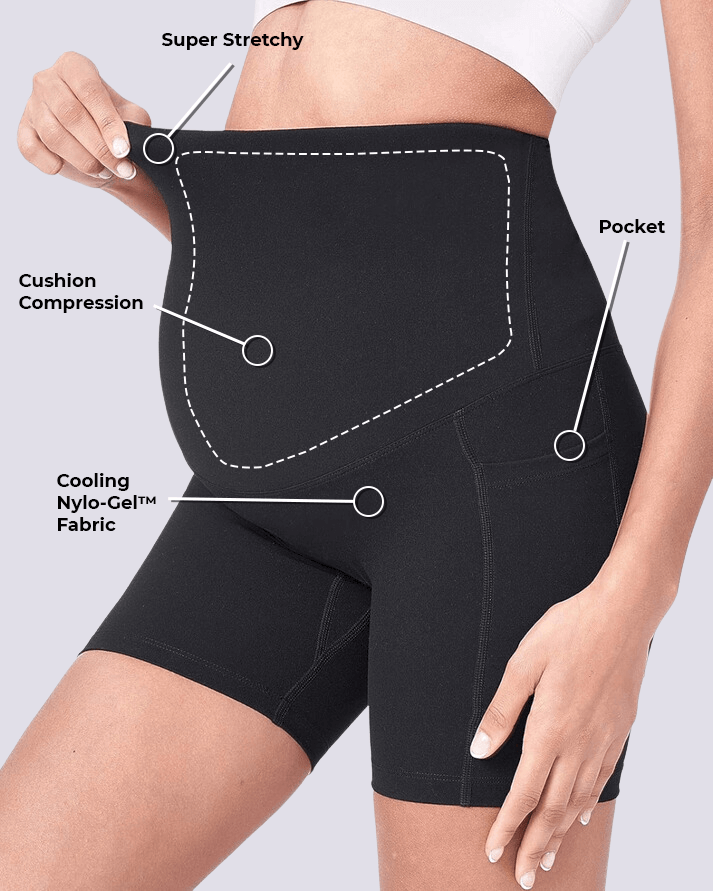 Shorts de ciclista para maternidade MOMA Cloud