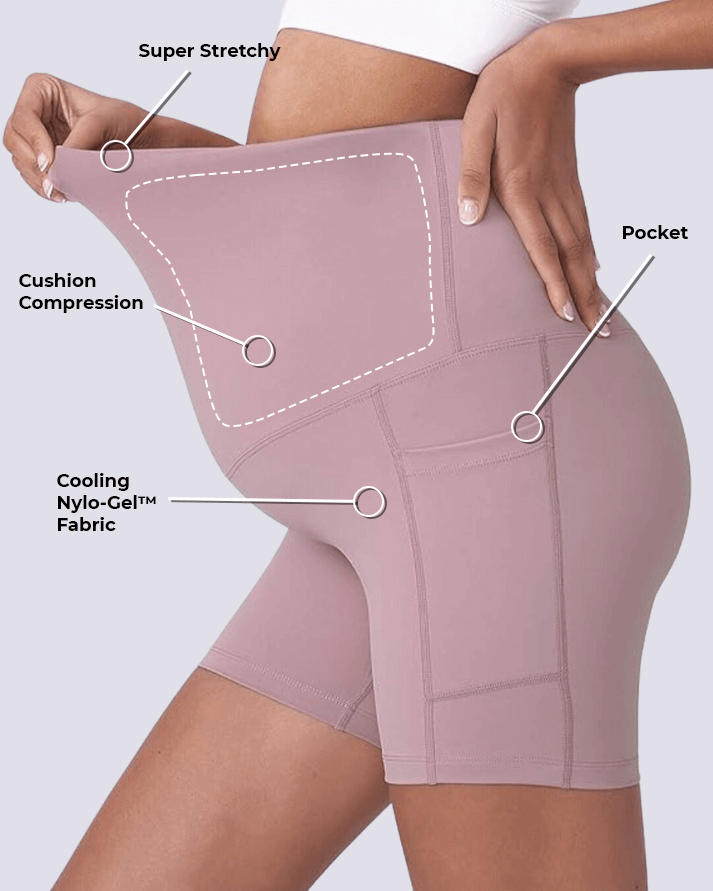 Shorts de ciclista para maternidade MOMA Cloud